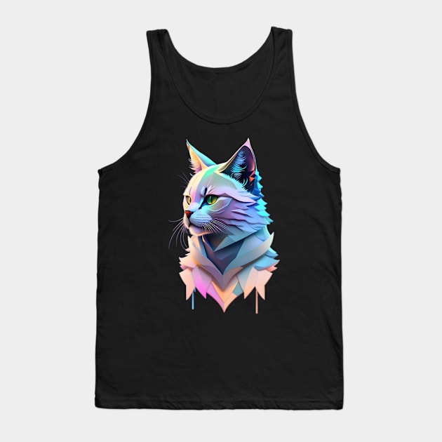 Meow-saic Masterpieces cat Art for Cat Lovers Tank Top by Fadedstar